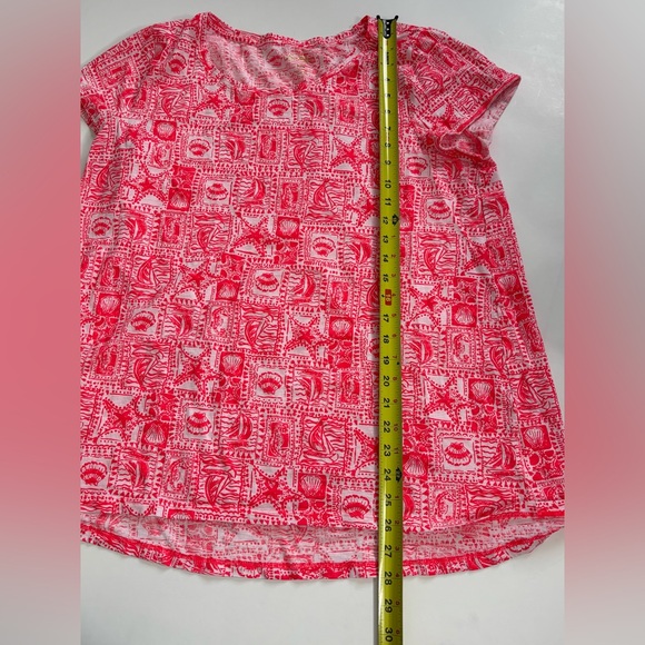 Lilly Pulitzer Etta Top Red Seaside Harbour Size XL - Picture 7 of 7